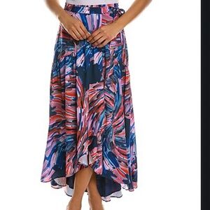 Anthropologie: Hutch Multicolor Abstract Wrap Skirt